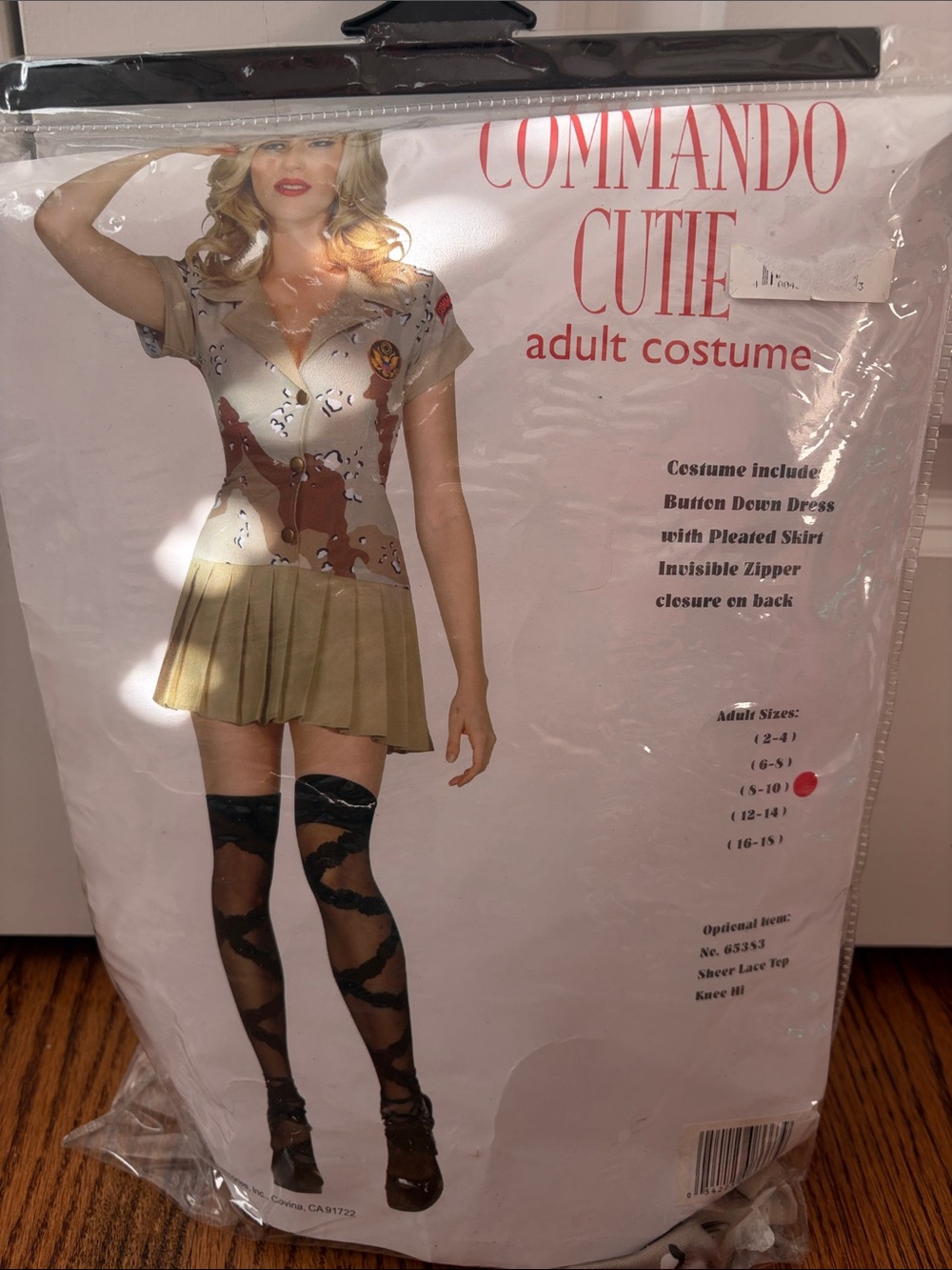Commando Cutie Women's Khaki and Brown Military Costume Size Medium 8-10
